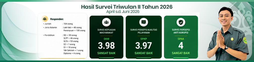 Hasil Survei Triwulan II Tahun 2026